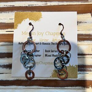 Upcycled Washer Earrings and Bracelet NWT Megan Joy Chapman